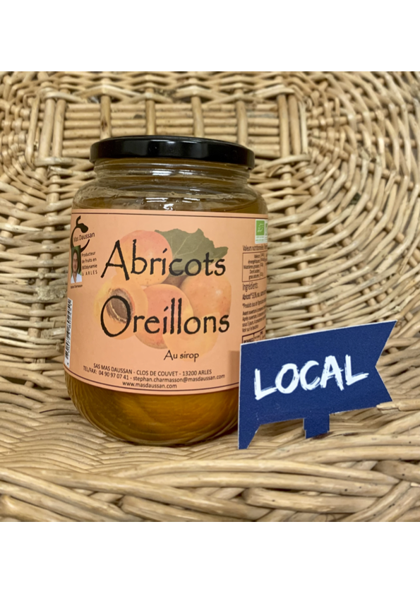 Oreillons d'abricots au sirop Mas Daussan 