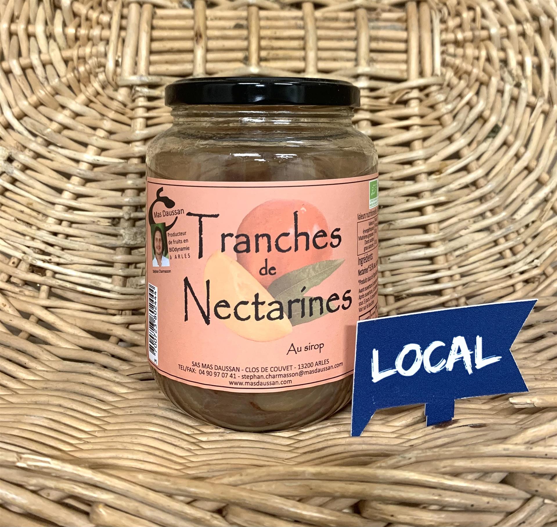 Tranches de Nectarines au sirop            Mas Daussan 